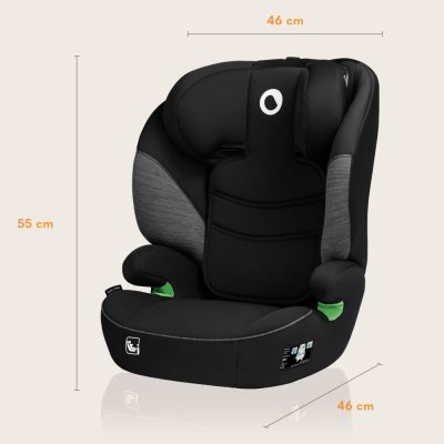 LIONELO Seggiolino Auto Lars i-Size (100-150 cm) Black Grey