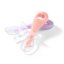 BABYONO Silicone spoons - girls 2 pcs, 6m+