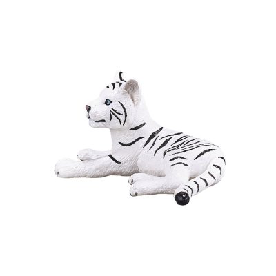 Mojo Weißer Bengal-Tiger Junges liegend