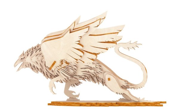 Woodcraft 3D-pussel i trä – Griffin