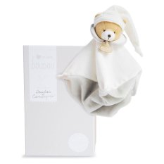 Doudou Coffret cadeau Peluche doudou ours en peluche gris 25 cm