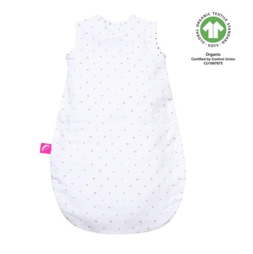 MOTHERHOOD Muslin sleeping bag BIO Pink and Black Dots 0-6 m 0.5 tog