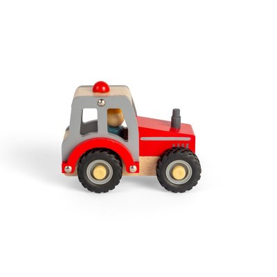 Bigjigs Toys Traktor röd