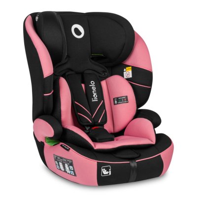 LIONELO Bilbarnstol Levi One i-Size (76-150 cm) Pink Rose