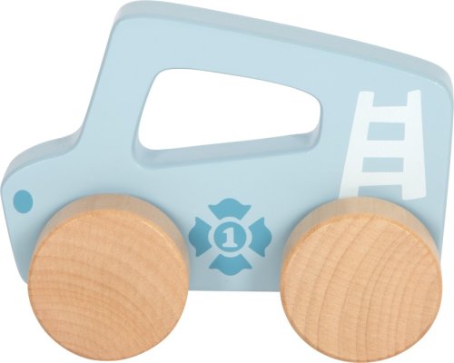 small foot Dřevěné auto na tlačení Modré