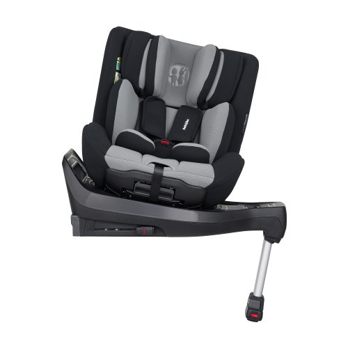 PETITE&MARS Κάθισμα αυτοκινήτου Reversal Pro i-Size 360° Midnight Grey 40-105 cm + Mirror Oly Grey 0m+
