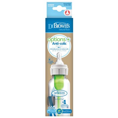 DR.BROWN'S Anti-Kolik-Flasche Options+ Enghals 250 ml Glas