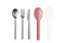 MEPAL Ellipse Nordic Pink travel stainless steel cutlery set