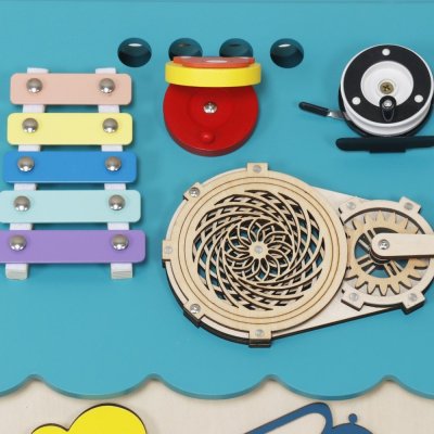 2Kids Toys Activity board Domek turkusowy