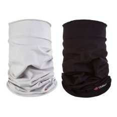 Conjunto gola multifuncional fina Outlast® - cinza claro/preto