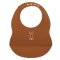 NATTOU Bryndák silikonový se zapínáním terakotový bez BPA