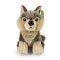 Rappa Pluche wolf zittend 18 cm ECO-FRIENDLY