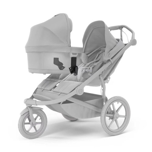 THULE Carrinho de passeio para irmãos Urban Glide Double Black/Soft Beige conjunto XXXL