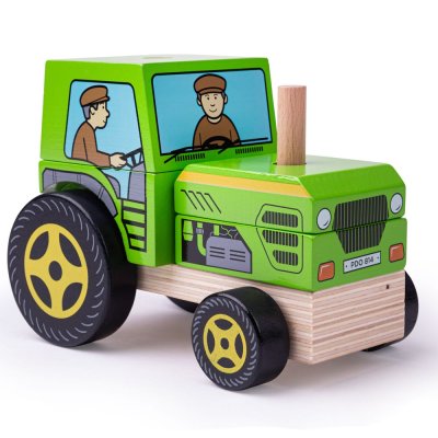 Bigjigs Baby Tractor de Empilhar