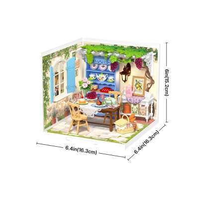 RoboTime 3D Holzpuzzle Miniaturhaus Sommerveranda