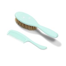 BABYONO Hair brush and comb fine mint