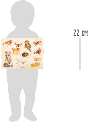 small foot Drewniane puzzle Leśne zwierzątka