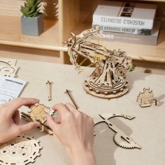 RoboTime 3D Drewniane Mechaniczne Puzzle Balista Oblężnicza