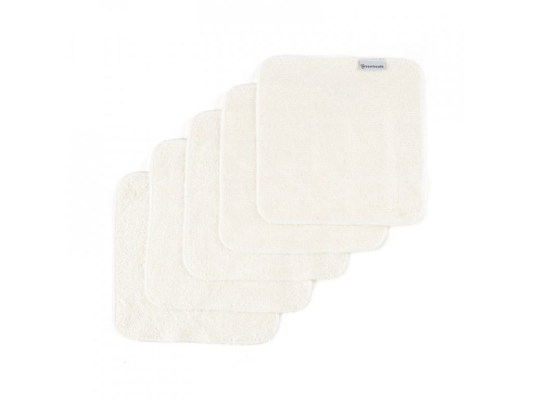 Bamboo Cloth napkin small, set of 5 pcs - natural