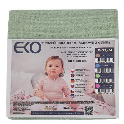 EKO Plane Musselin Mint 60x120 cm