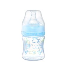 BABYONO Butelka antykolkowa Classic niebieska 120 ml 0m+