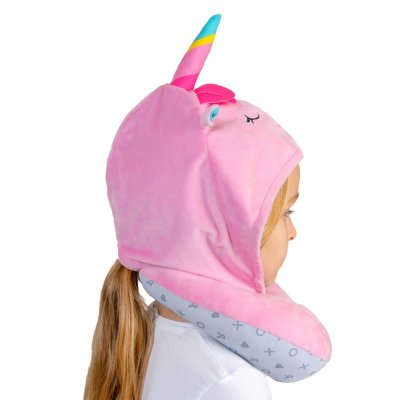 BENBAT Reisekissen mit Kapuze, Einhorn 4 Jahre+