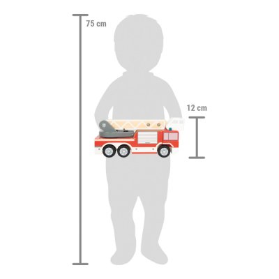 small foot Fire Engine with Rotating Ladder