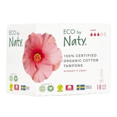 ECO BY NATY Ženski tamponi (18 kom) - super