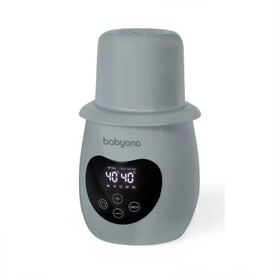 BABYONO Heizung und Sterilisator digital HONEY grau