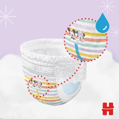 HUGGIES® Pants Kalhotky plenkové jednorázové 4 (9-14 kg) 144 ks - MĚSÍČNÍ ZÁSOBA