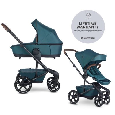 EASYWALKER Kombi-Kinderwagen Harvey⁵ Premium 2in1 Jade Green LITE RWS
