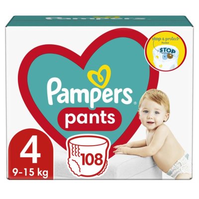 PAMPERS Pants Einwegwindelhöschen 4 (9-15 kg) 108 Stück - MEGA PACK