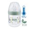 NUK Babyflasche For Nature mit Temperaturkontrolle, grün 150 ml