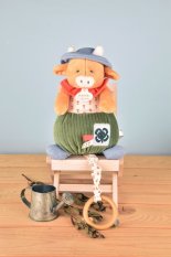 Doudou Set cadou Văcuță de pluș Aneth cu melodie 20 cm