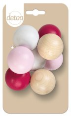 Detoa Kugeln auf einer Schnur, rosa