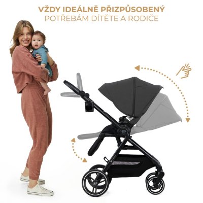 KINDERKRAFT SELECT Kinderwagen kombiniert Yoxi 2in1 Moonlight Grey
