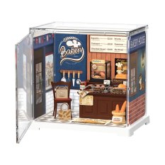 RoboTime 3D drewniane puzzle Miniatura domku mini Piekarnia