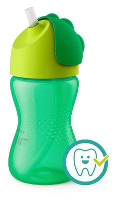 Philips AVENT Hrneček s ohebným brčkem 300 ml chlapec+dárek PETITE&MARS Miska 6m+