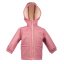 Παιδικό μπουφάν από softshell με ψευτική προβιά Monkey Mum® - ροζ προβατάκι
