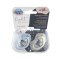 CANPOL BABIES Set symmetrischer Silikonschnuller 18m+ Bonjour Paris blau