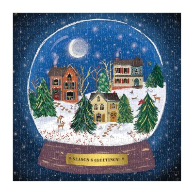 Galison Puzzle Winter Schneekugel 500 Teile