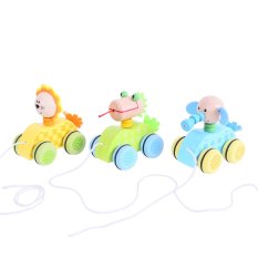 Bigjigs Toys Lew na sznurku do ciągnięcia