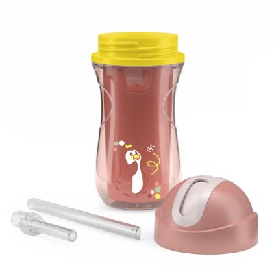 CHICCO Sport termo šalica sa slamkom pink, 14m+