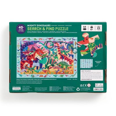 Puzzle Mudpuppy Dinozauri maiestuoși 64 piese