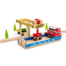 Bigjigs Rail Hölzerner Portalkran