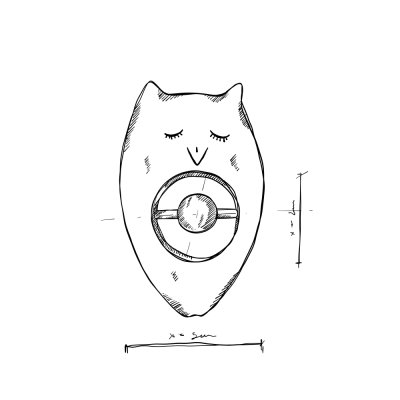 Wooden Story Zvečka - Sova