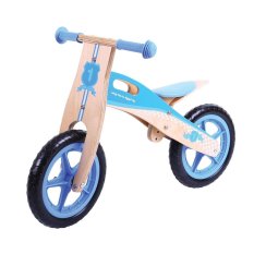 Bigjigs Toys Laufrad aus Holz blau