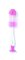 BABYONO Brush for cleaning bottles and pacifiers 2 in 1 with suction cup pink