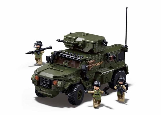 Sluban Model Bricks M38-B1179 Opancerzony wóz bojowy Typhoon VDVS w skali 1:35