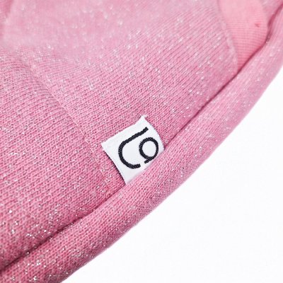 Obleka, podobna puloverju, topla - roza sijaj